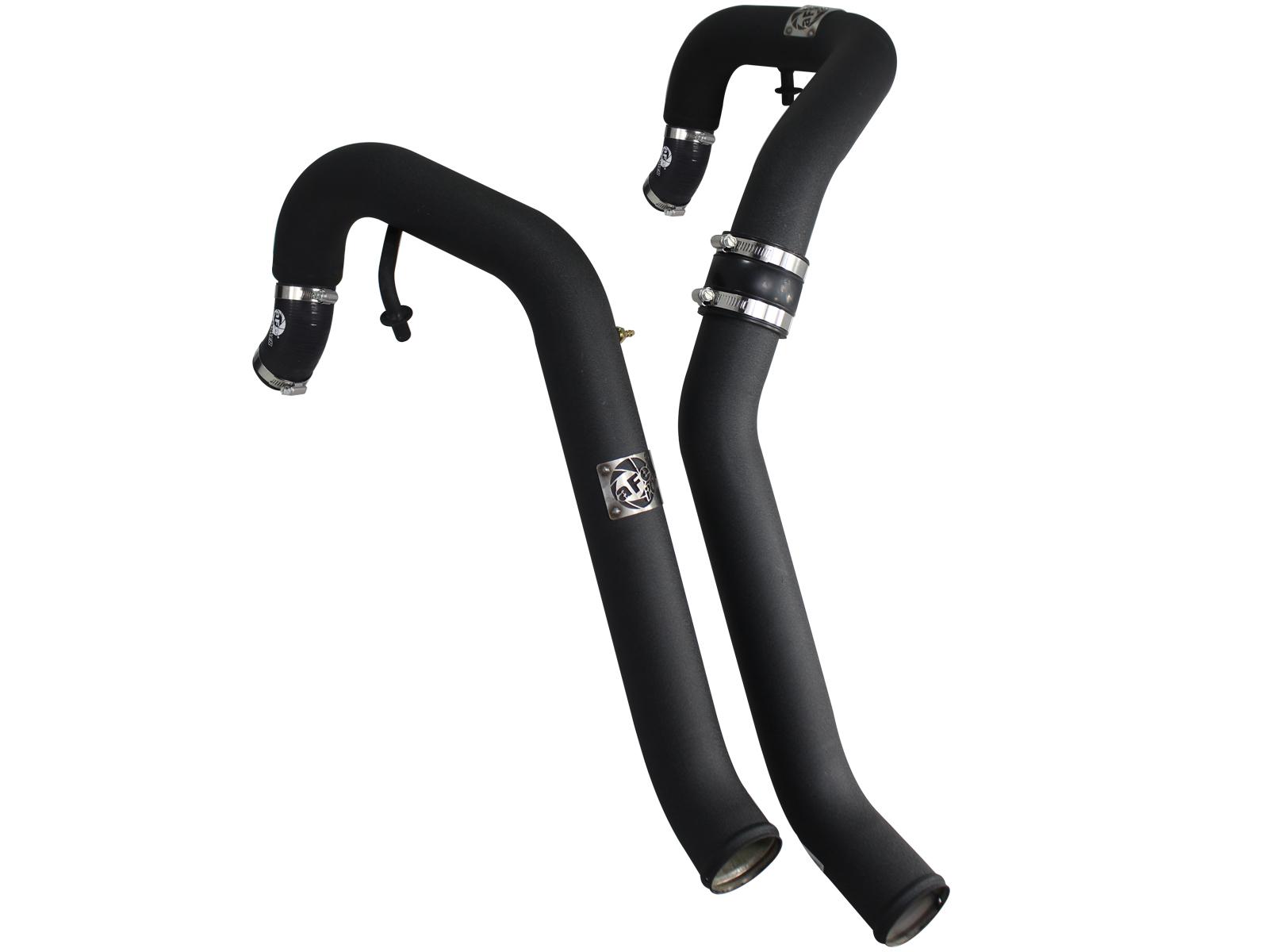 AFE BladeRunner 2-1/2 IN Aluminum Hot Charge Pipe Black (2011-2014 F-150) - 46-20128