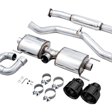 AWE Touring Edition Exhaust - Diamond Black Tips (2016-2023 Subaru BRZ / Toyota GR86 / Toyota 86) - 3015-33486