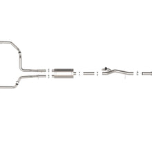 aFe XV 4" to Dual 3" 304 Stainless Steel Cat-Back Exhaust System w/ Cut Out (2019-2022 GM Silverado / Sierra 1500 V8-6.2L)- 49-34140