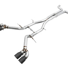 AWE Tuning 16-19 Chevy Camaro SS Non-Res Cat-Back Exhaust - Track Edition (Quad Diamond Black Tips) - 3020-43074