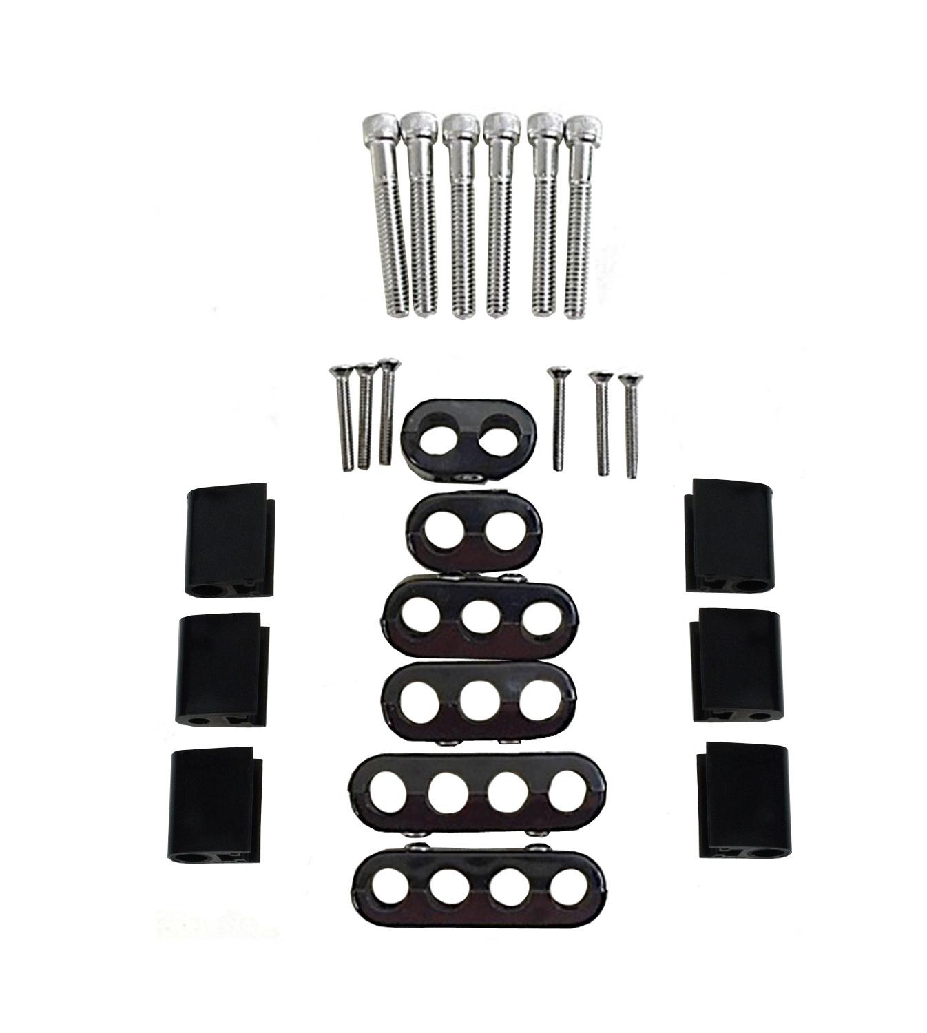 TAYLOR CABLE 7-8mm Vertical Wire Loom Kit black - 42502