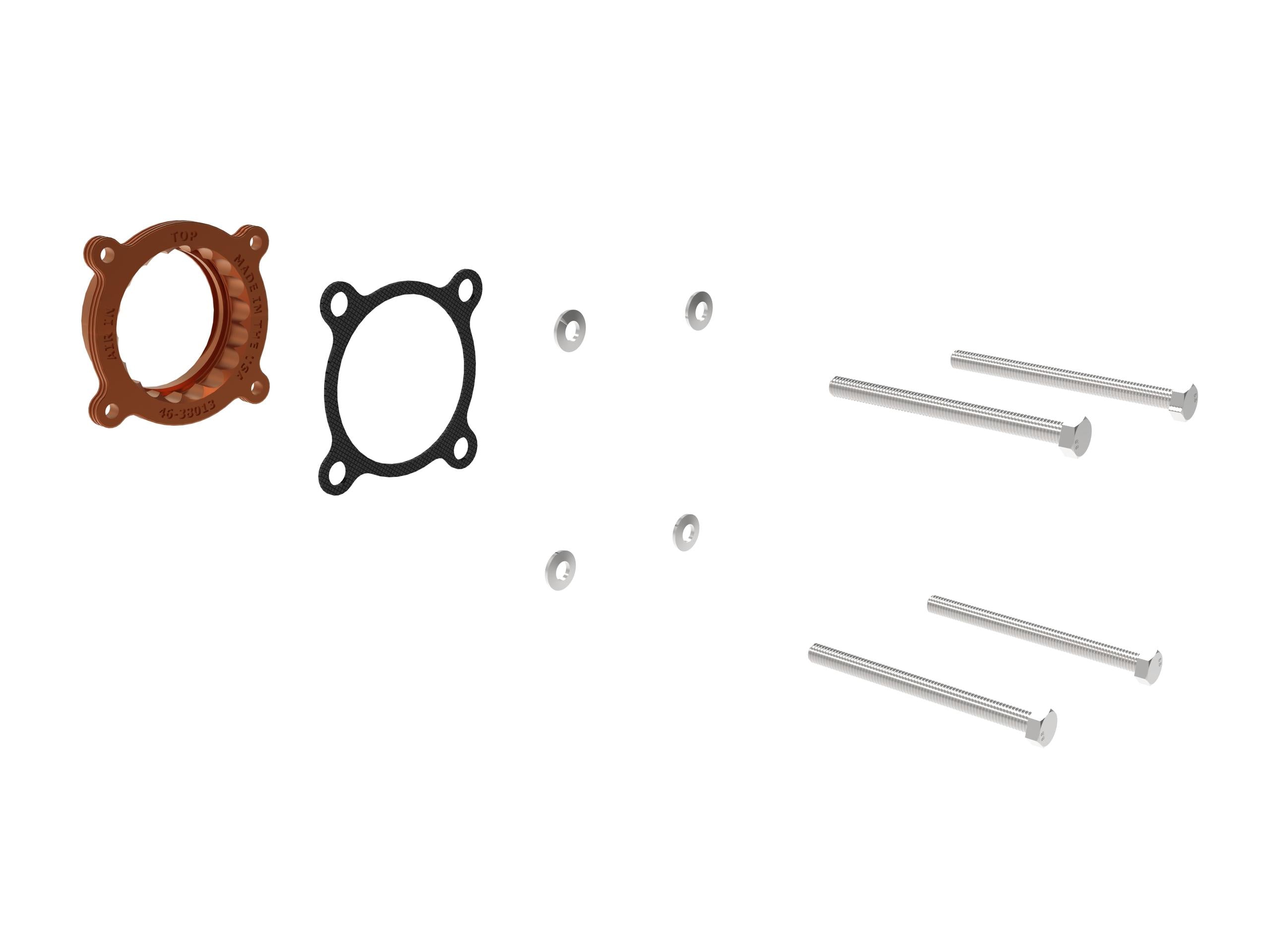 AFE Silver Bullet Throttle Body Spacer Kit Toyota GR86/Subaru BRZ 22-23 H4-2.4L (46-38013) - 46-38013