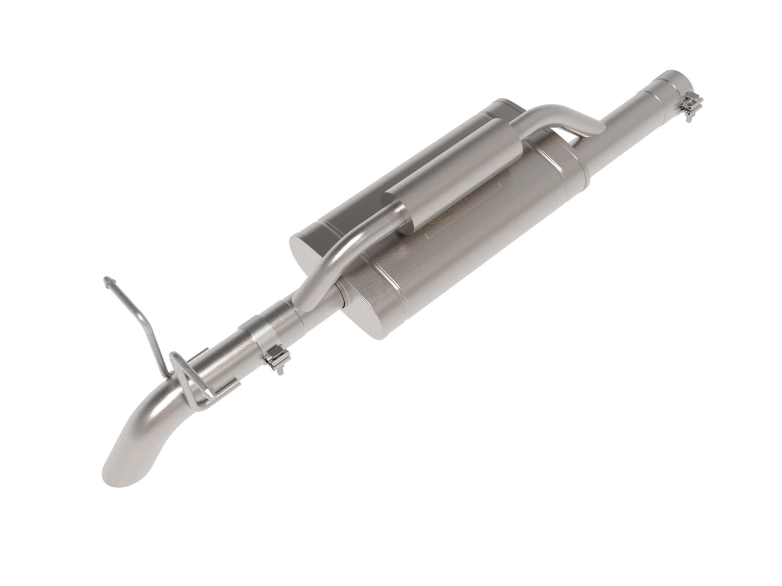AFE ROCK BASHER 2-1/2 IN 409 Stainless Steel Cat-Back Exhaust System (2024-2025 Ranger) - 49-43150