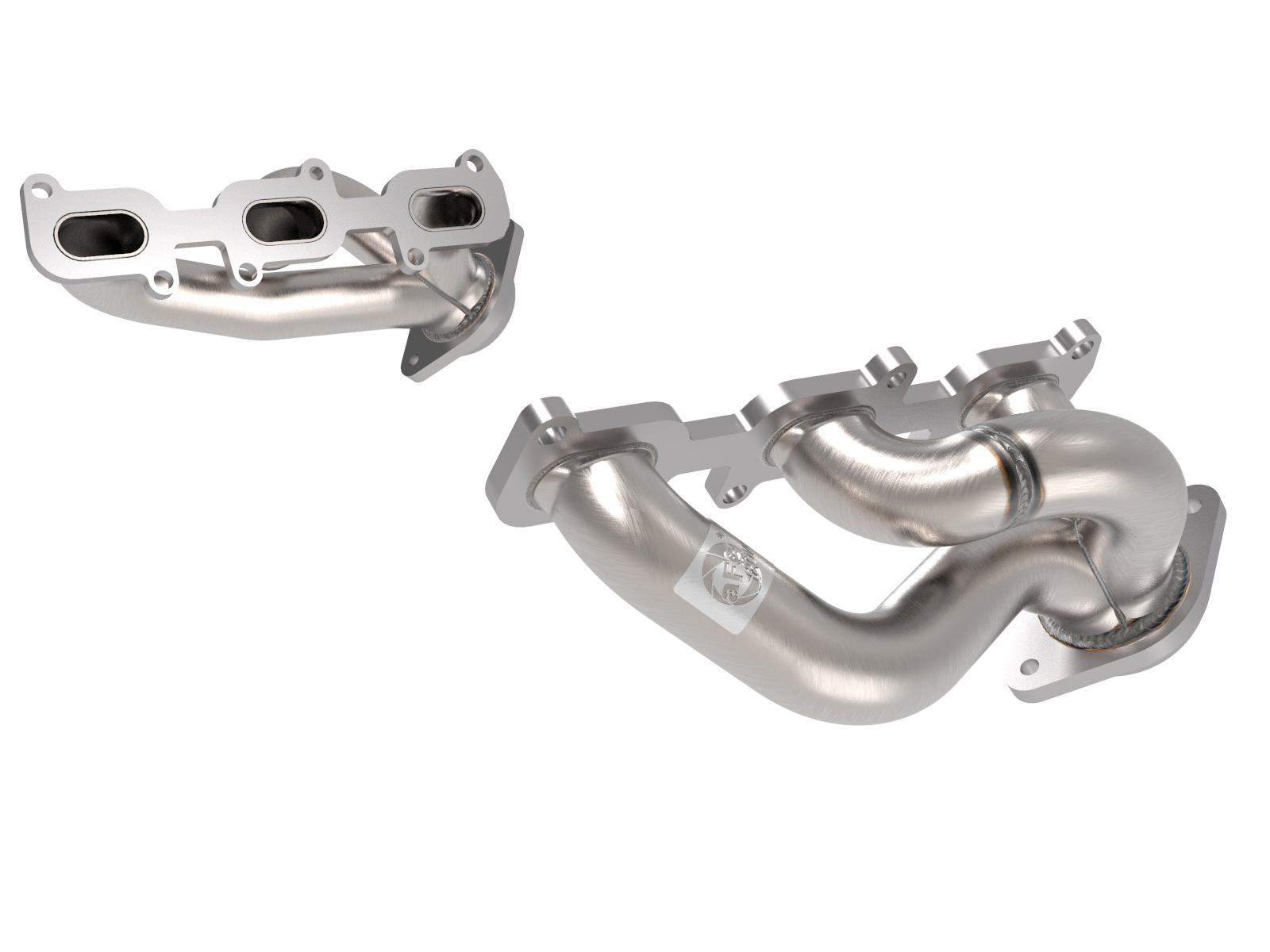 AFE Twisted Steel 409 Stainless Steel Short Tube Header (Ford Mustang 11-17 V6-3.7L) - 48-43031