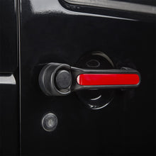 Rugged Ridge Elite Door Handle Inserts Red; 07-18 Jeep Wrangler Jku 4 Door - 13311.45