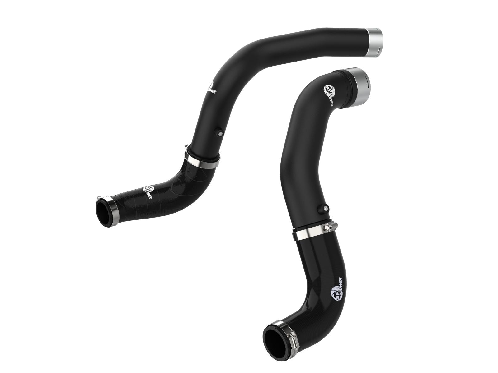 AFE BladeRunner 3 IN Aluminum Hot and Cold Charge Pipe Kit Black (Jeep Wrangler (JL) 20-21 V6-3.0L (td)) - 46-20434-B