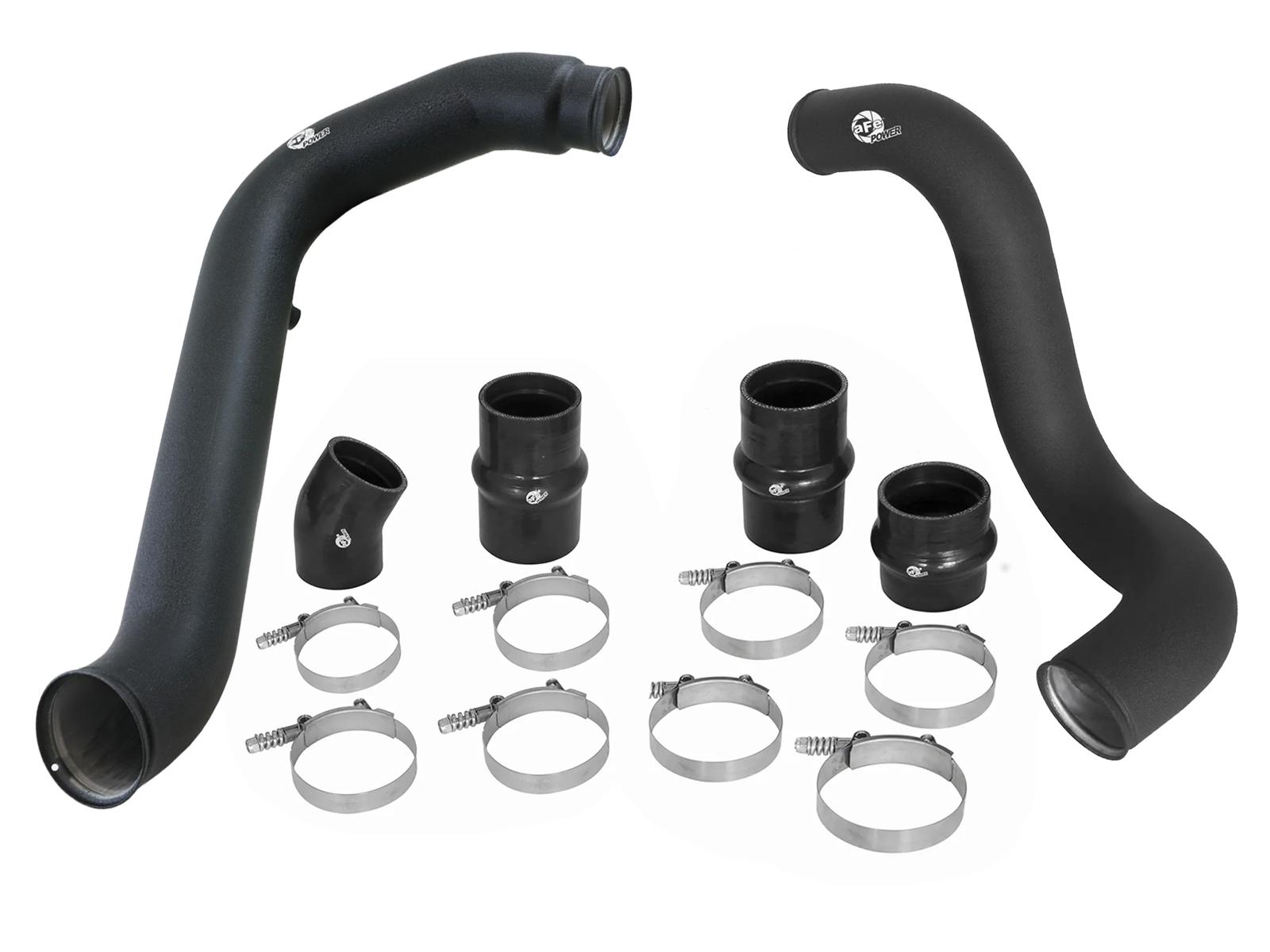 AFE BladeRunner 3 IN Aluminum Hot and Cold Charge Pipe Kit Black - 46-20104-B