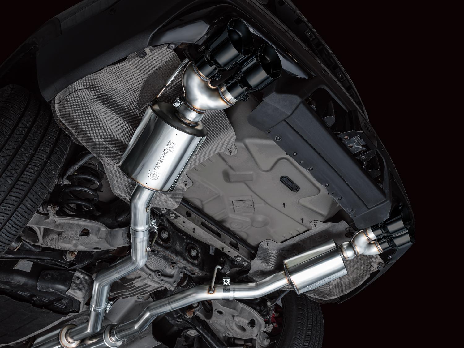 AWE Touring Edition Catback Exhaust - Diamond Black Tips (2020-2026 Explorer ST) - 3015-43625