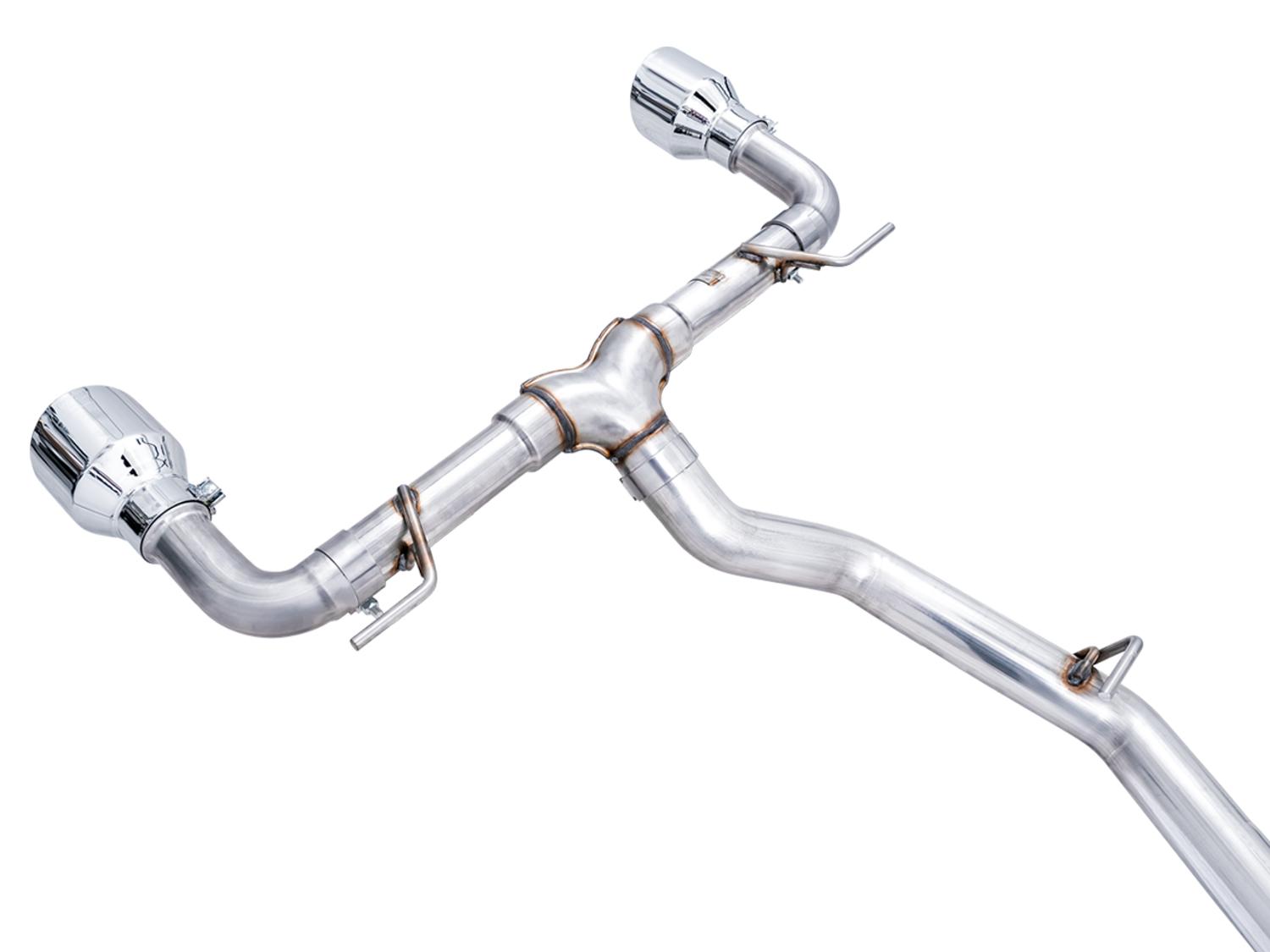AWE Track Edition Exhaust - Chrome Silver Tips (2016-2023 Subaru BRZ / Toyota GR86 / Toyota 86) - 3020-32279