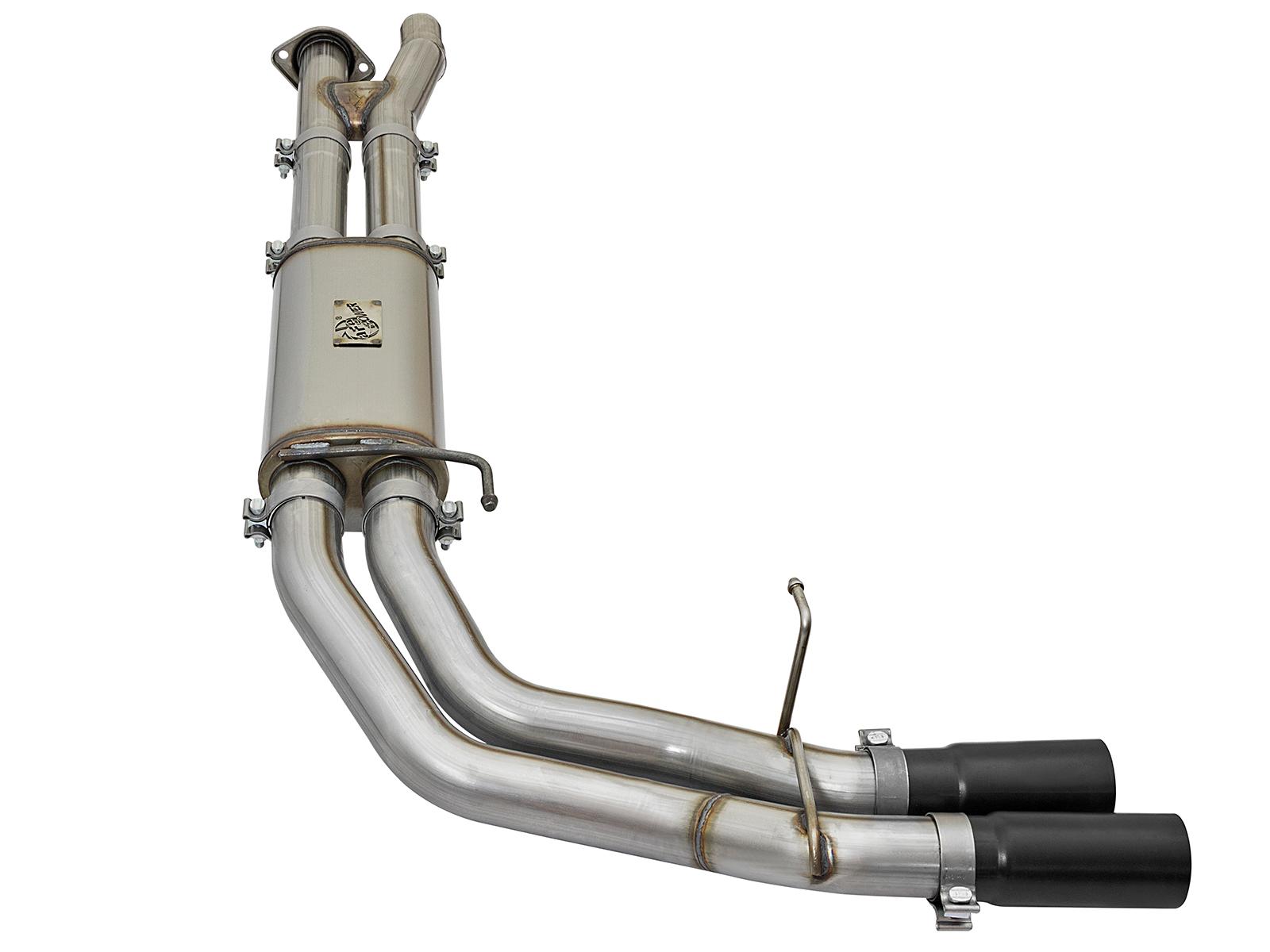AFE 2017+ F-150 3.5L Ecoboost Raptor Stainless Steel Rebel Series 3" Cat-Back Exhaust System (Dual Side Exit-Black Tips)