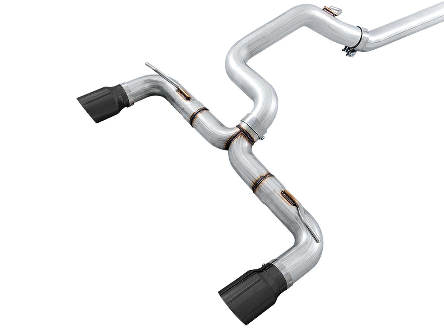 AWE 3020-33032 2016-2018 Focus RS Track Edition Catback Exhaust with Diamond Black Tips