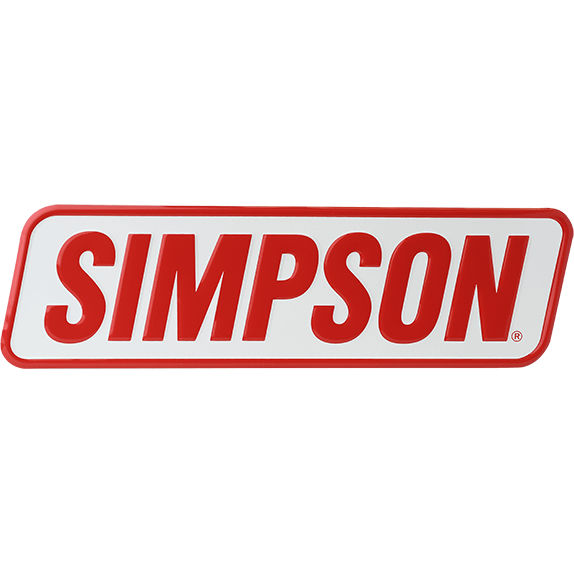 Simpson Racing Racing Embossed Aluminum Racing Sign - SIGNAUTO