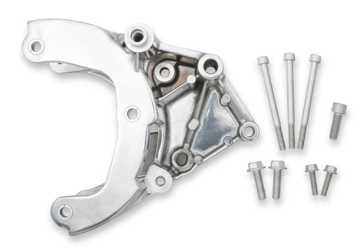 Holley LS A/C Accessory Drive Bracket - Passenger's Side A/C Bracket - works with R4 compressor.  - 20-133P