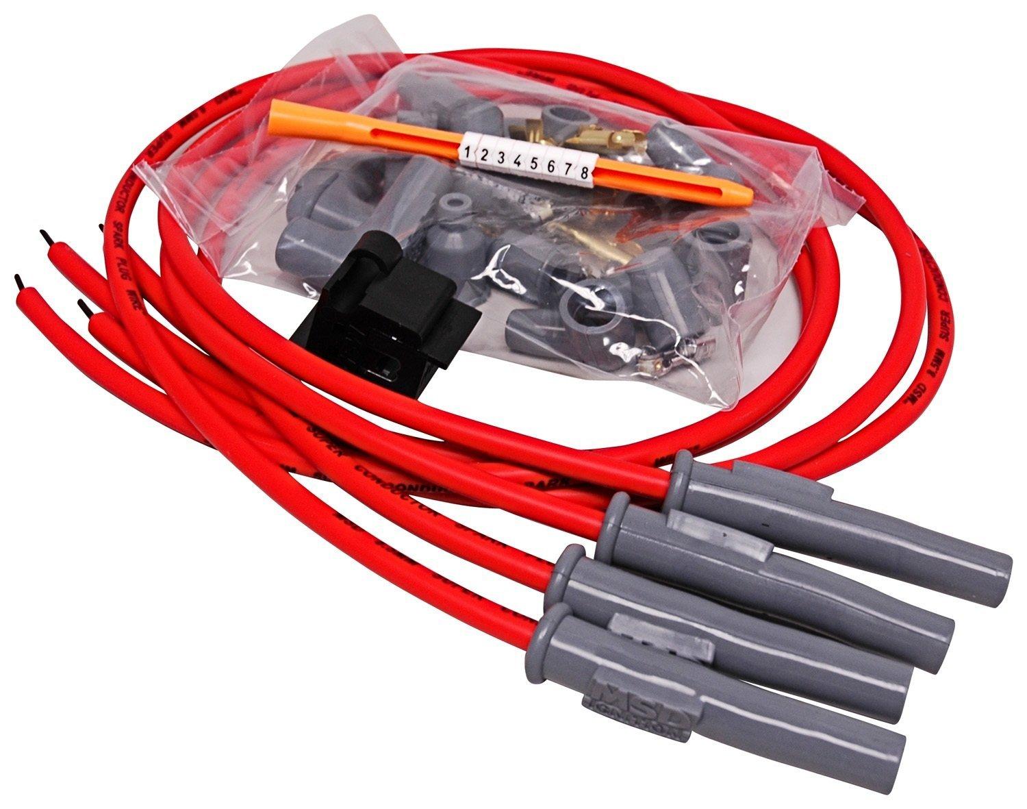 Wire Set, 8.5mm Super Conductor, Motorcycle, 4 Cylinder.  - 31449
