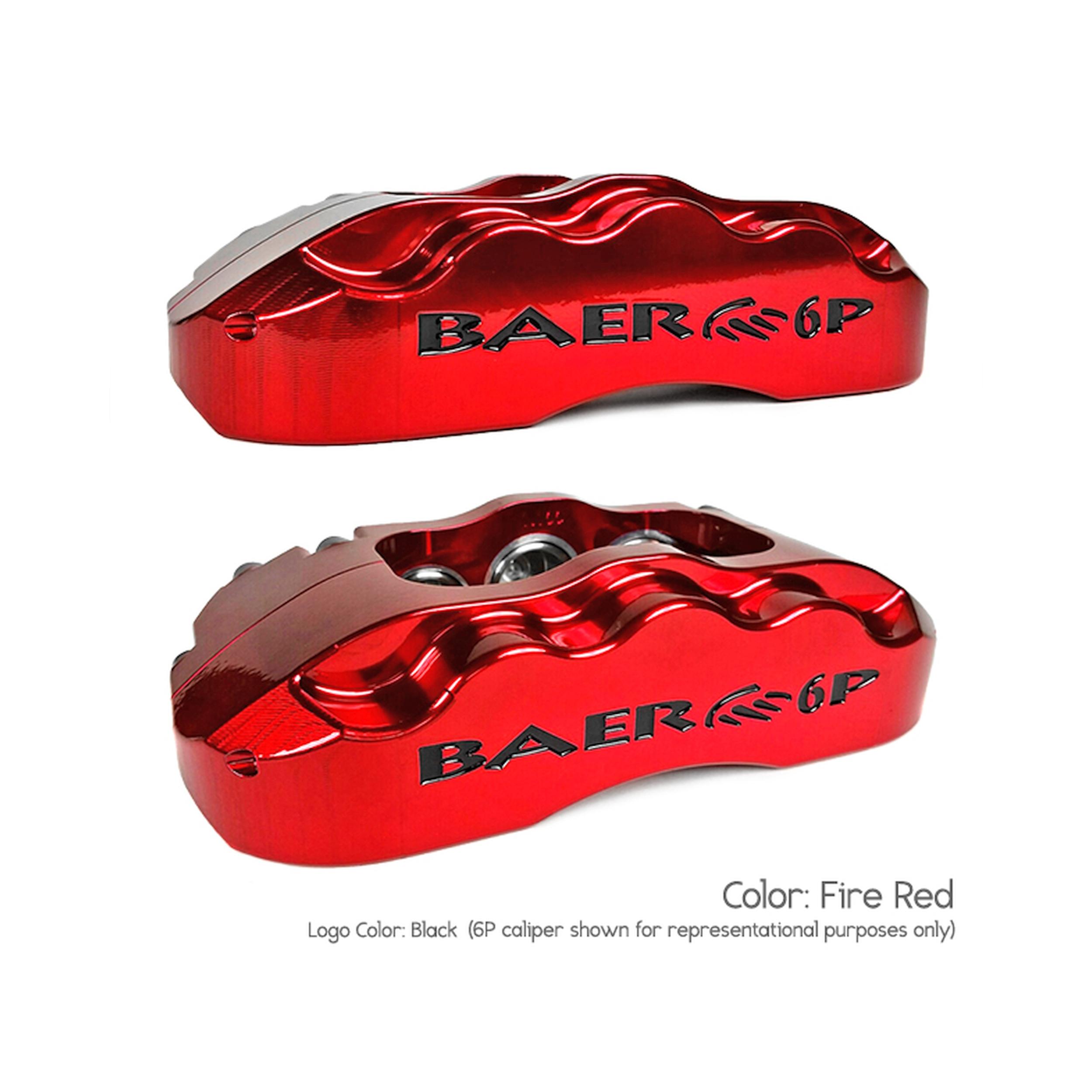 Baer 13" Pro+ Front Brake Kit, Fire Red, SDZ, Std. Studs (1970-1981 Buick, Chevrolet, Oldsmobile, Pontiac Fitments) - 4301413FR