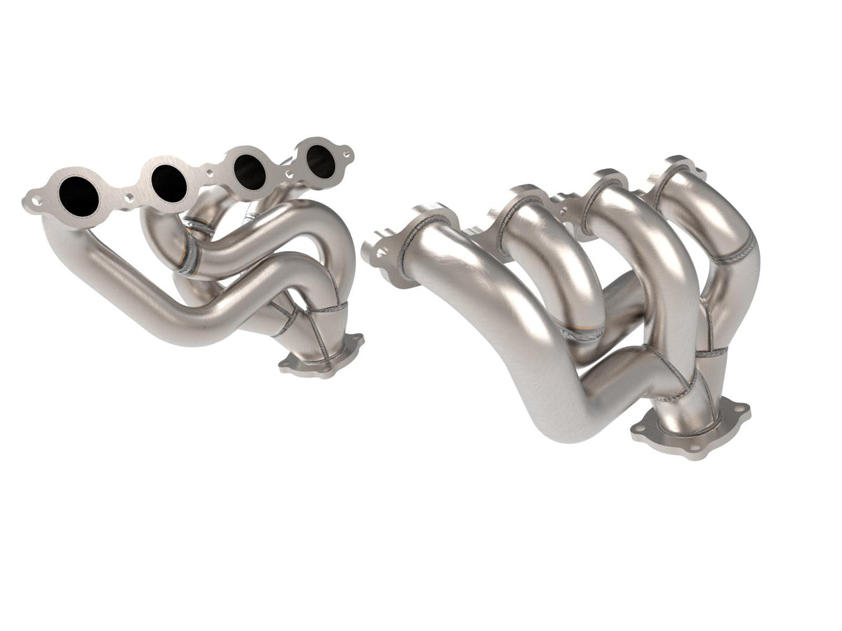 AFE Twisted Steel 1-3/4 IN 304 Stainless Steel Short Tube Header (Chevrolet Camaro SS 16-24 V8-6.2L) - 48-34144