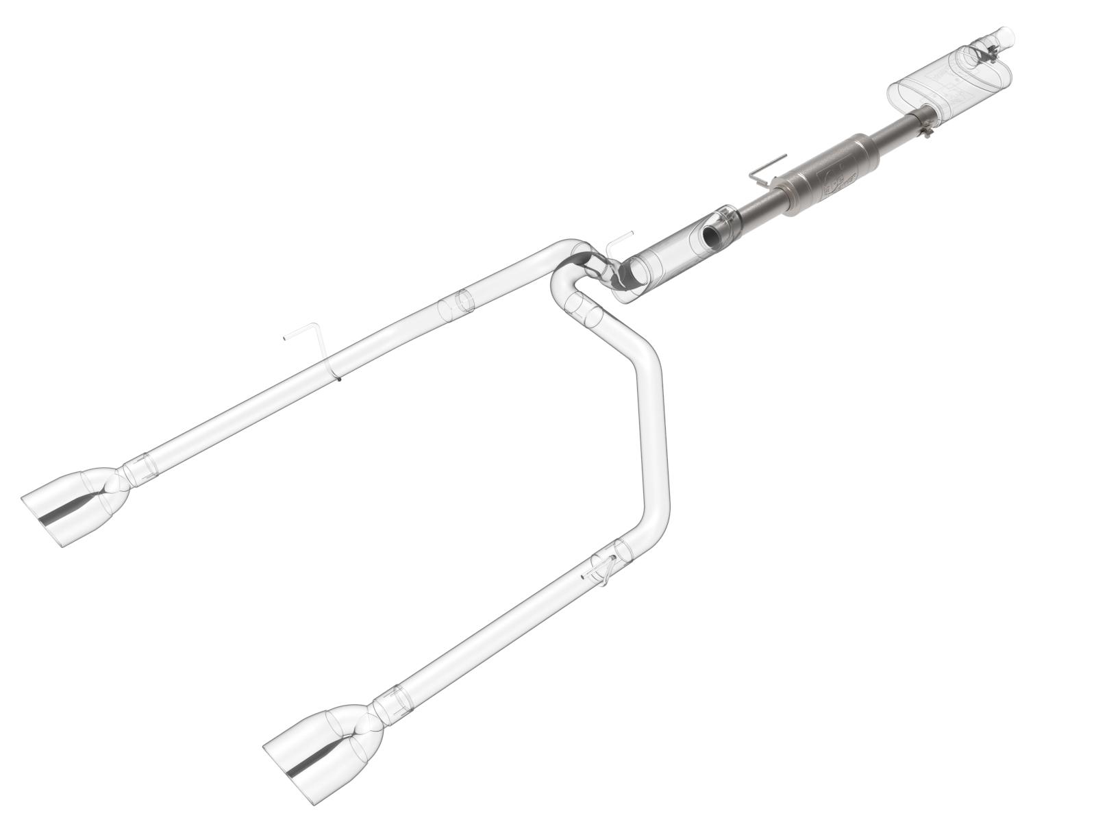 AFE Vulcan Series 304 Stainless Steel Muffler Upgrade Pipe (Fits aFe POWER Exhaust Systems) - 49C38097
