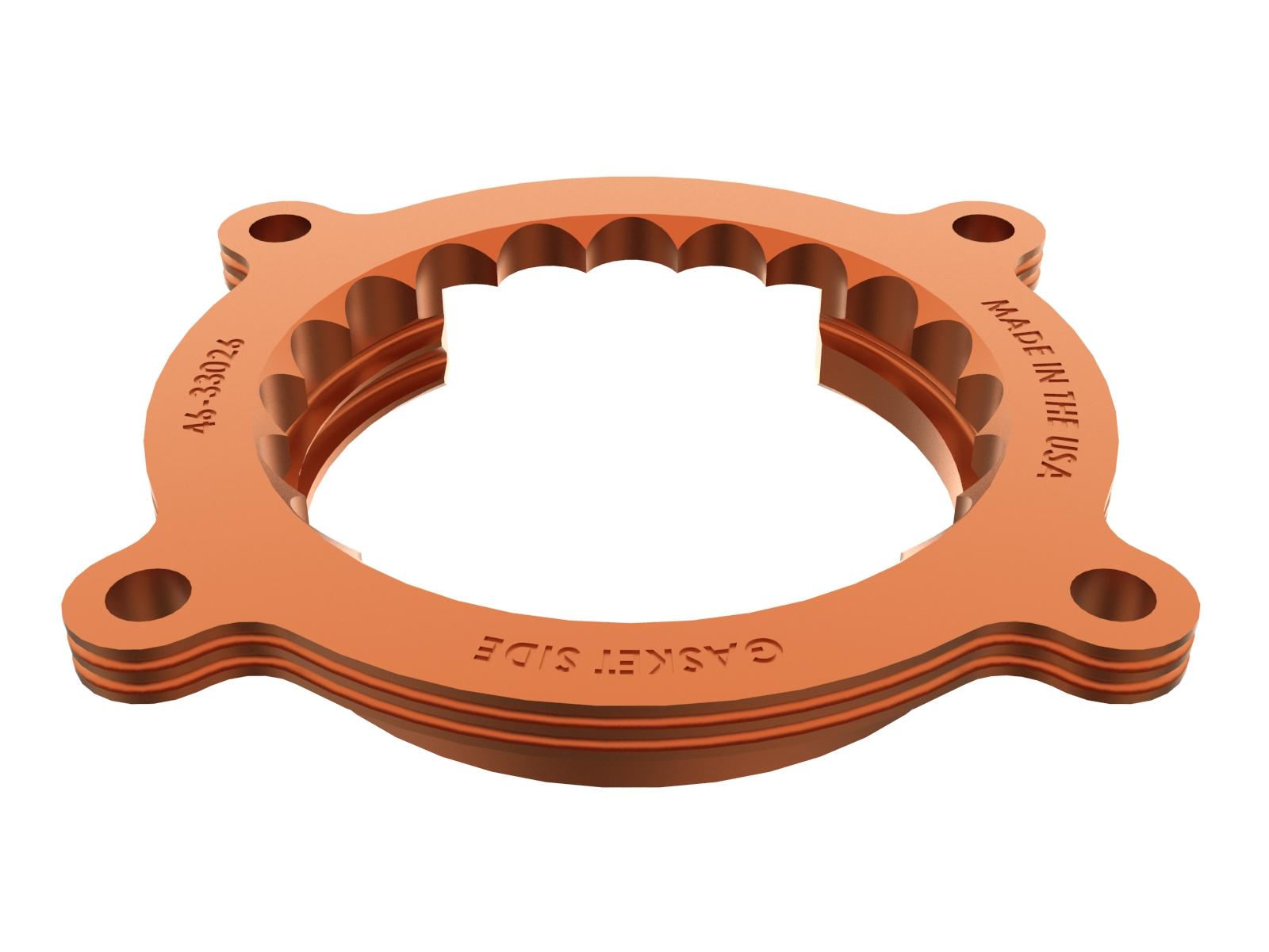 AFE Silver Bullet Throttle Body Spacer Kit (2026 Mustang GT, Mustang Dark Horse) - 46-33026N