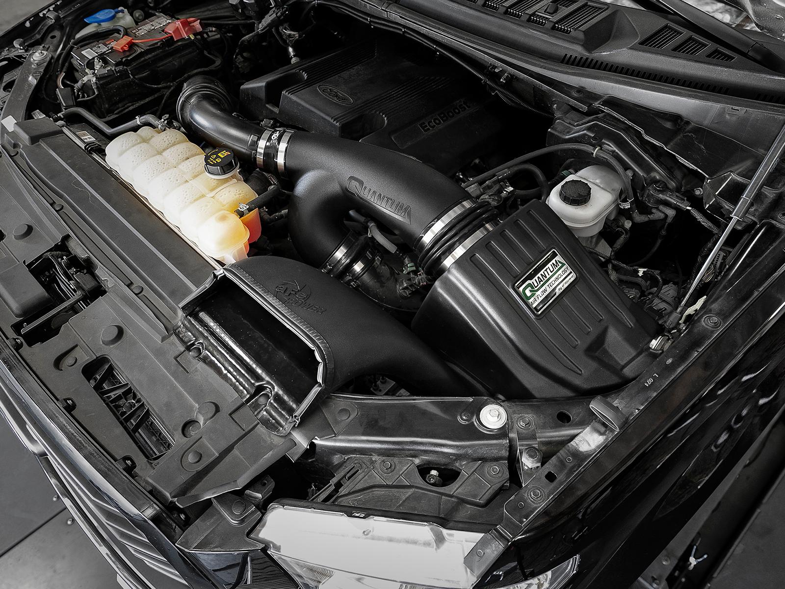 AFE QUANTUM Cold Air Intake System w/ Pro DRY S Filter (Ford F-150/Raptor 15-24 V6-2.7L (tt)/V6-3.5L (tt)) - 53-10008D