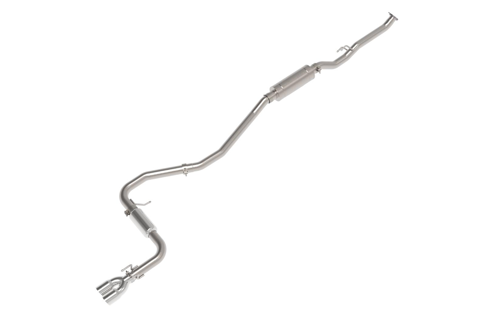 AFE Takeda 2-1/2 IN to 3 IN 304 Stainless Steel Cat-Back Exhaust w/ Polished Tips (2022-2025 Civic Sport) - 49-36631-P