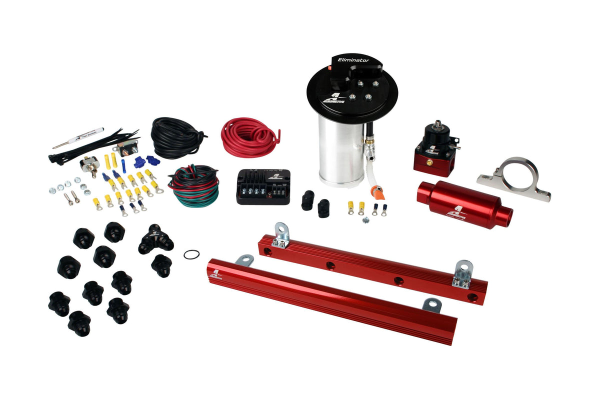 Aeromotive 17345 10-17 Mustang GT Stealth Eliminator Street System with 5.4L 4-V Fuel Rails