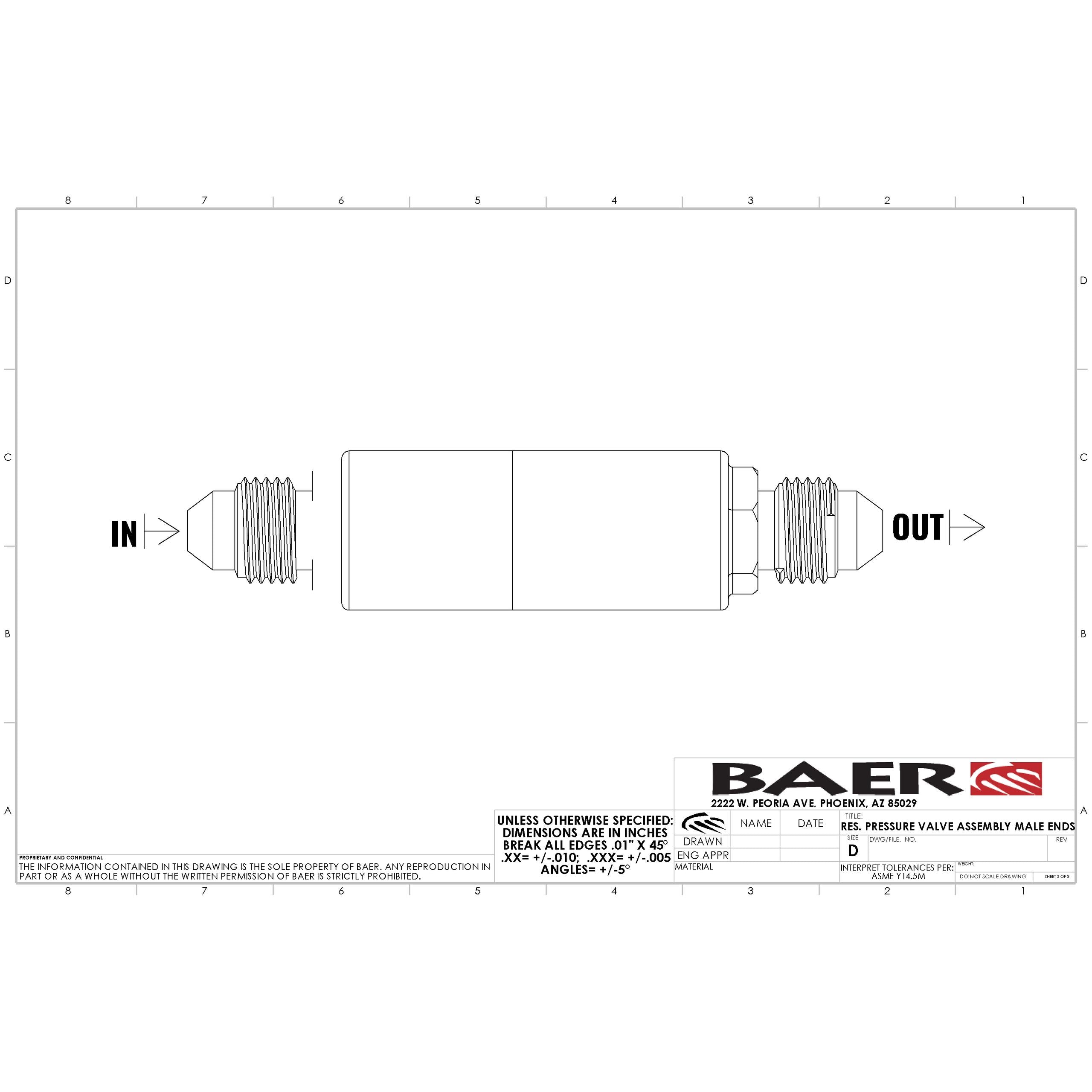 Baer Resid Pressure Valve - 6805147