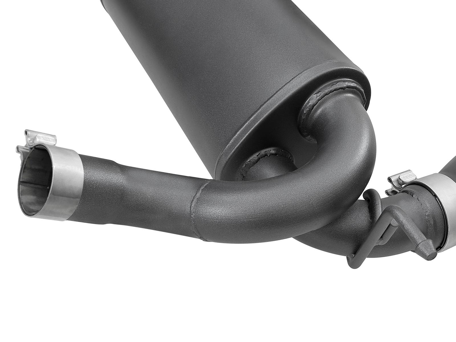 AFE Rebel Series 2-1/2 IN 409 Stainless Steel Axle-Back Exhaust System w/ Black Tips - 49-48061-B