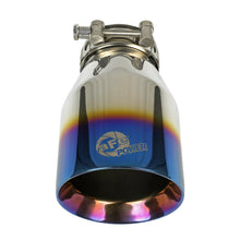 AFE MACH Force-Xp 304 Stainless Steel Clamp-on Exhaust Tip Blue Flame - 49T25404-L071