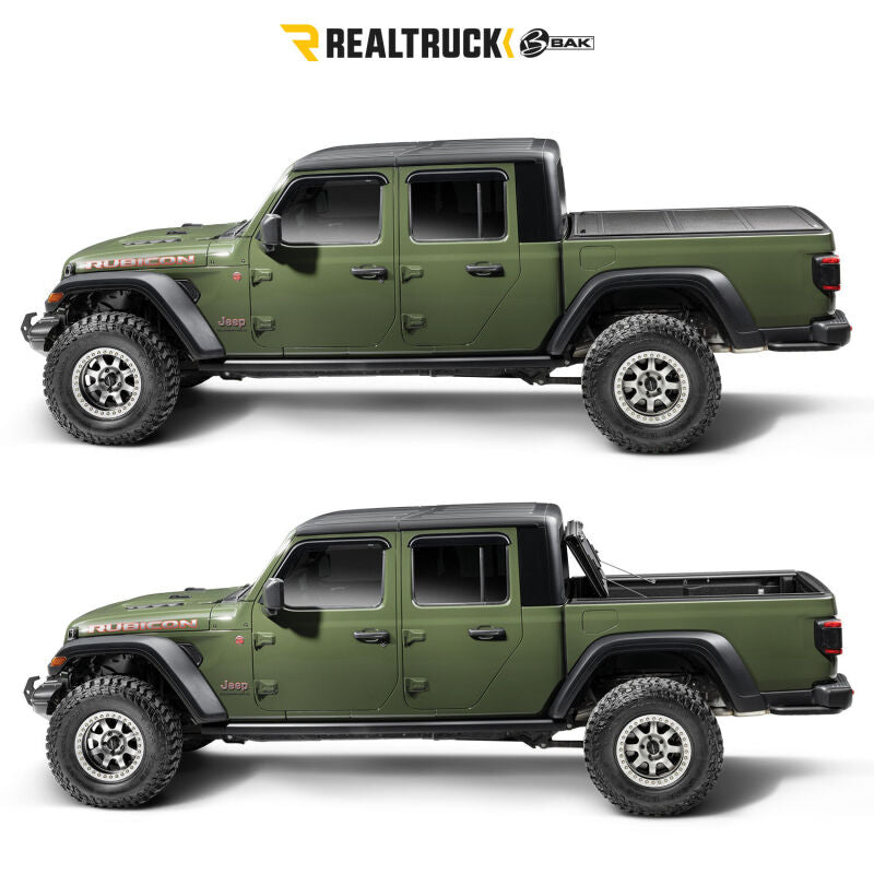BAK Industries BAKFlip MX4 TS Hard Folding Truck Bed Cover - 2022-2025 Toyota Tundra 6' 7" Bed without Deck Rail System without Trail Special Edition Storage Boxes - 449441TS
