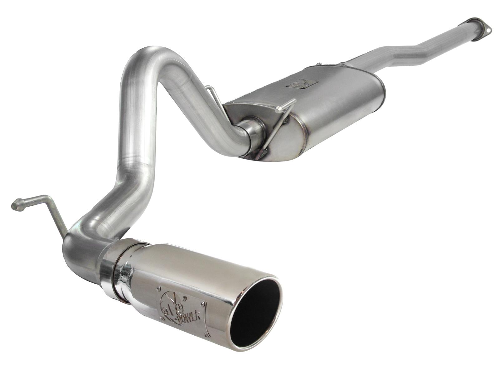 AFE MACH Force-Xp 3 IN 409 Stainless Steel Cat-Back Exhaust System w/Polished Tip (2013-2014 Tacoma, Tacoma, Tacoma) - 49-46022-P