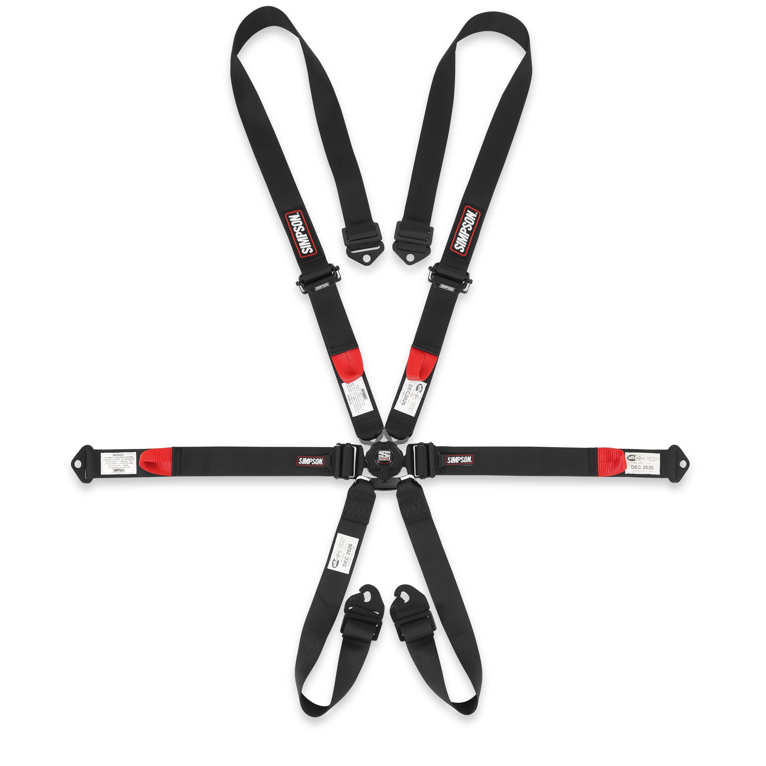 Simpson Racing CAMFX 6PT 2x2" Harness - 1CFXD62KW+T