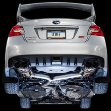 AWE Tuning Subaru STI VA / WRX GV / STI GV Sedan Touring Edition Exhaust - Chrome Silver Tip (102mm) - 3015-42104