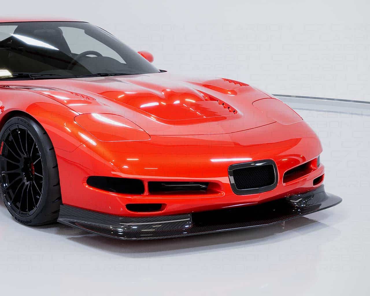 C7 Carbon Corvette C5 | Champion Front Splitter - Carbon Fiber - C5-1C-1