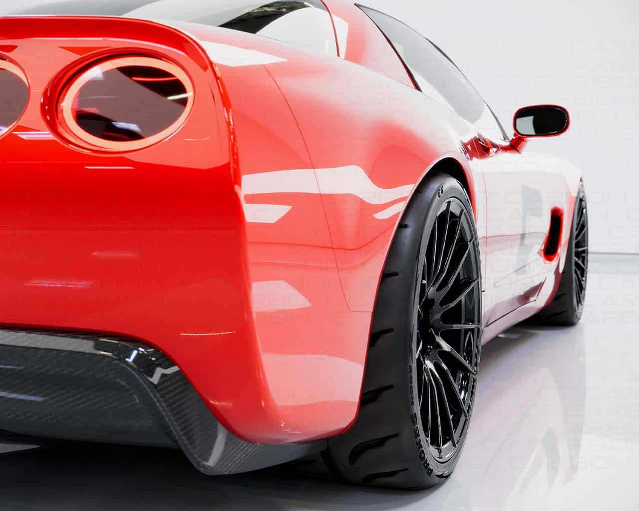 C7 Carbon Corvette C5 | Wide Body Rear Fenders Z06 FRC Convertible - Carbon Fiber - C5-6BR-1