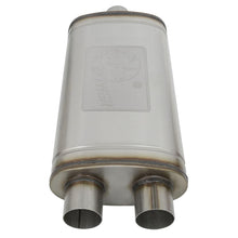 AFE MACH Force-Xp 304 Stainless Steel Muffler (3 IN ID Center/Dual-Outlet x 11 IN W x 6 IN H x 22 IN L - Oval Body) - 49M30015