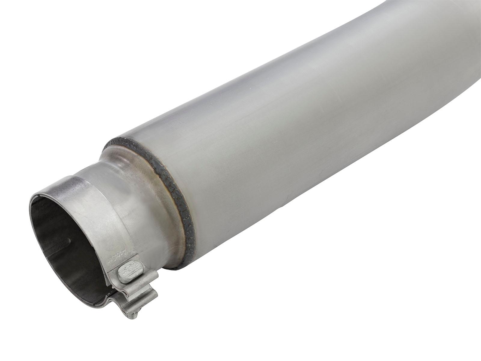 AFE Large Bore-HD 5 IN DPF-Back Stainless Steel Exhaust System w/Black Tip (2016-2019 Titan XD) - 49-46112-B