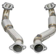 AFE Twisted Steel Mid Pipe 3 IN 304 Stainless Steel w/ Cat Chevrolet Corvette (C7) & Z06 14-17 V8-6.2L/6.2L (sc) LT1 - 48-34130-1YC