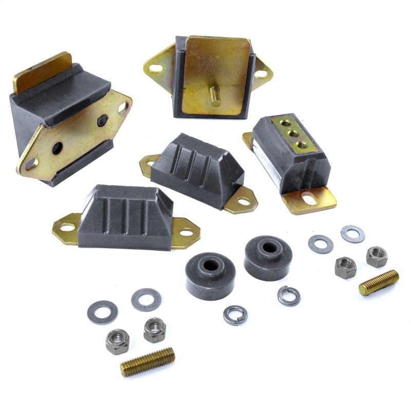 Rugged Ridge Transmission/Engine Drivetrain Kit Black; 76-86 Jeep Cj5/Cj7/Cj8 - 1-1901BL