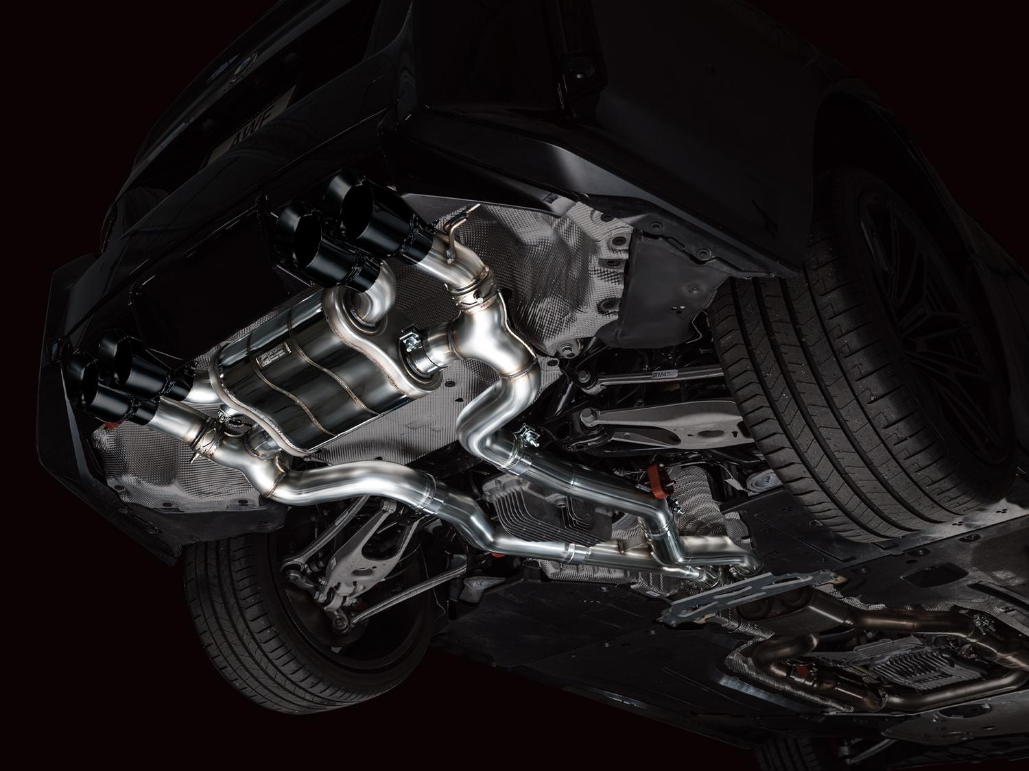 AWE SwitchPath™ Exhaust for BMW G87 M2 - Diamond Black Tips - 3025-43487
