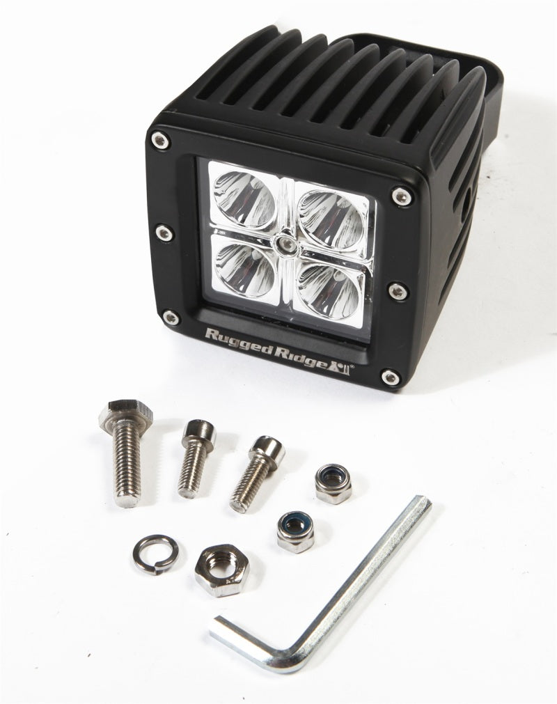 Rugged Ridge Light Kit 3 Inch Led Cube 16 Watt 840 Lumens - 15209.03