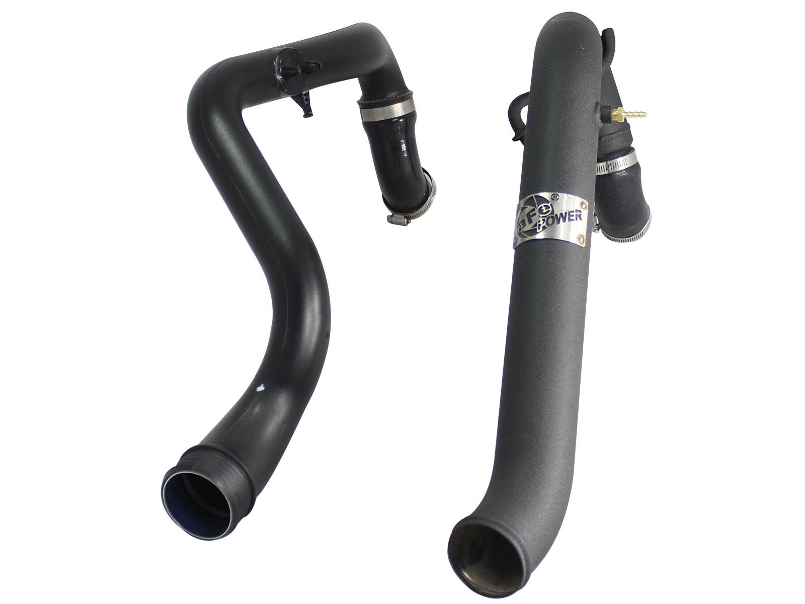 AFE BladeRunner 2-1/2 IN Aluminum Hot Charge Pipe Black (2011-2014 F-150) - 46-20128