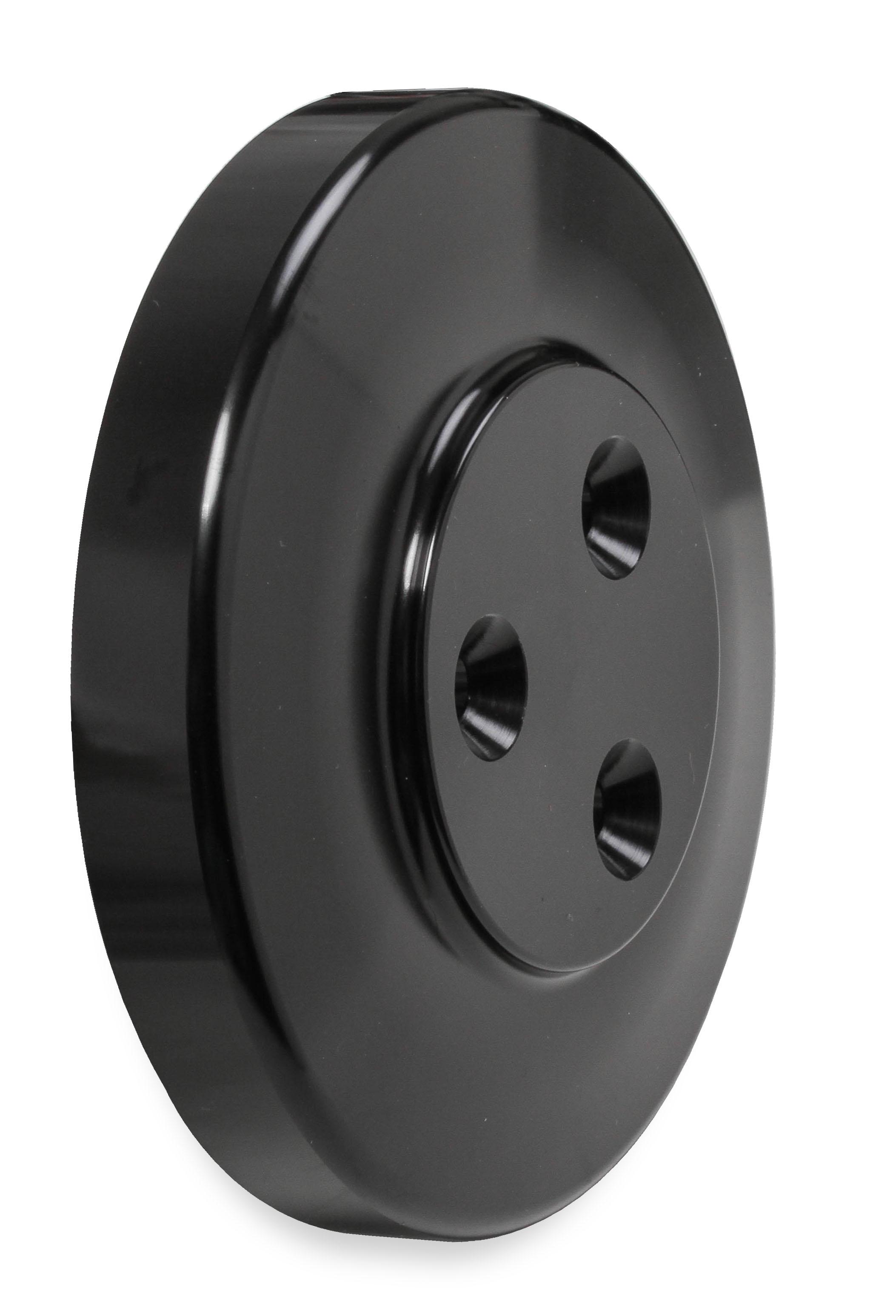 Holley SD7 Compressor Pulley Cover Black.  - 97-185