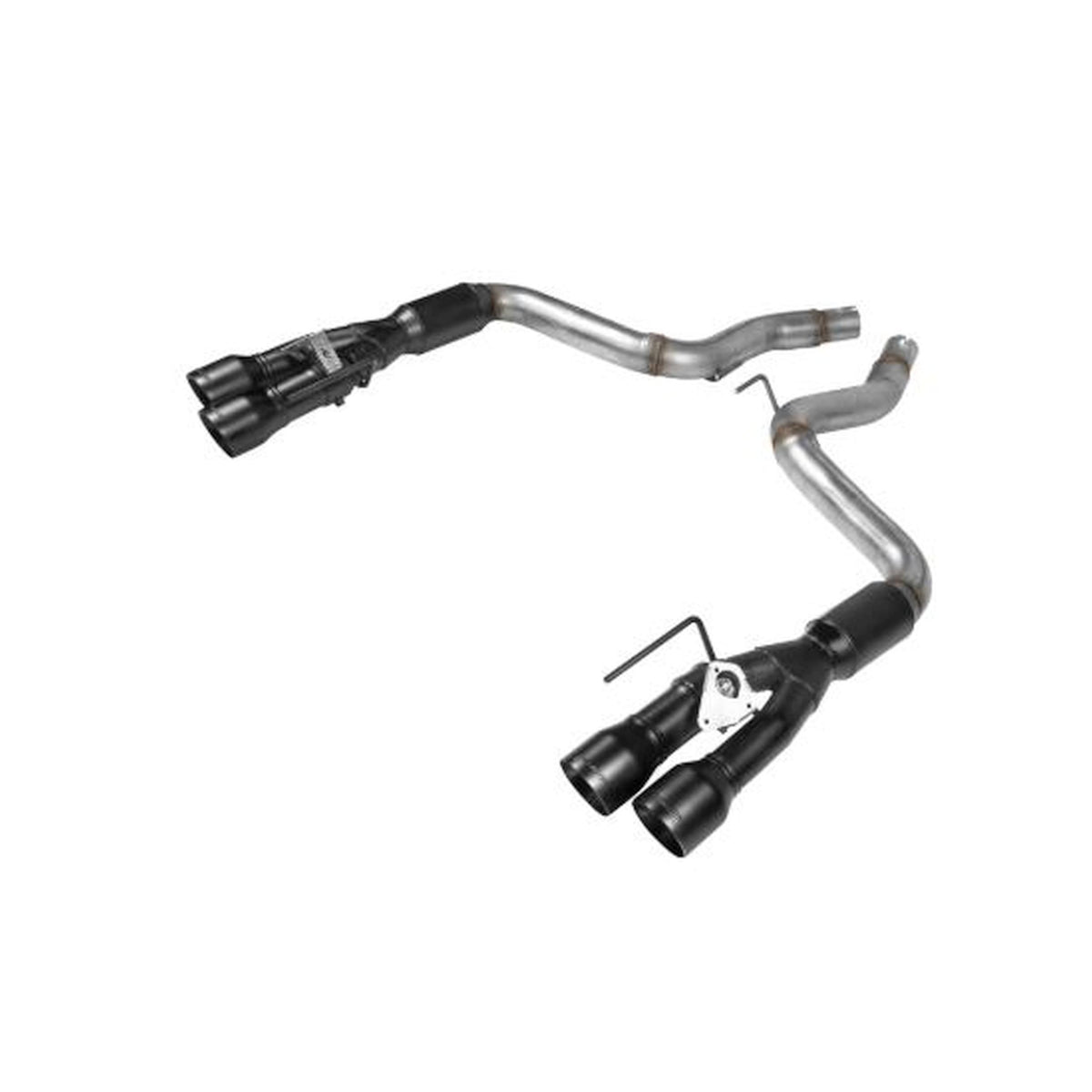 Flowmaster 3" Outlaw Axleback Exhaust System with 4" Black Ceramic Coated Tips with Active Exhaust (2018-2023 Mustang GT) - 817824