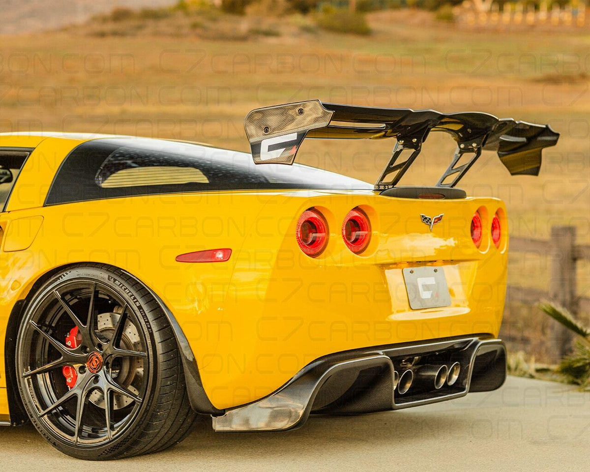 C7 Carbon Corvette C7 Chassis Mounted Rear Wing | Legacy - Painted Carbon Flash - C7Z-3D-4