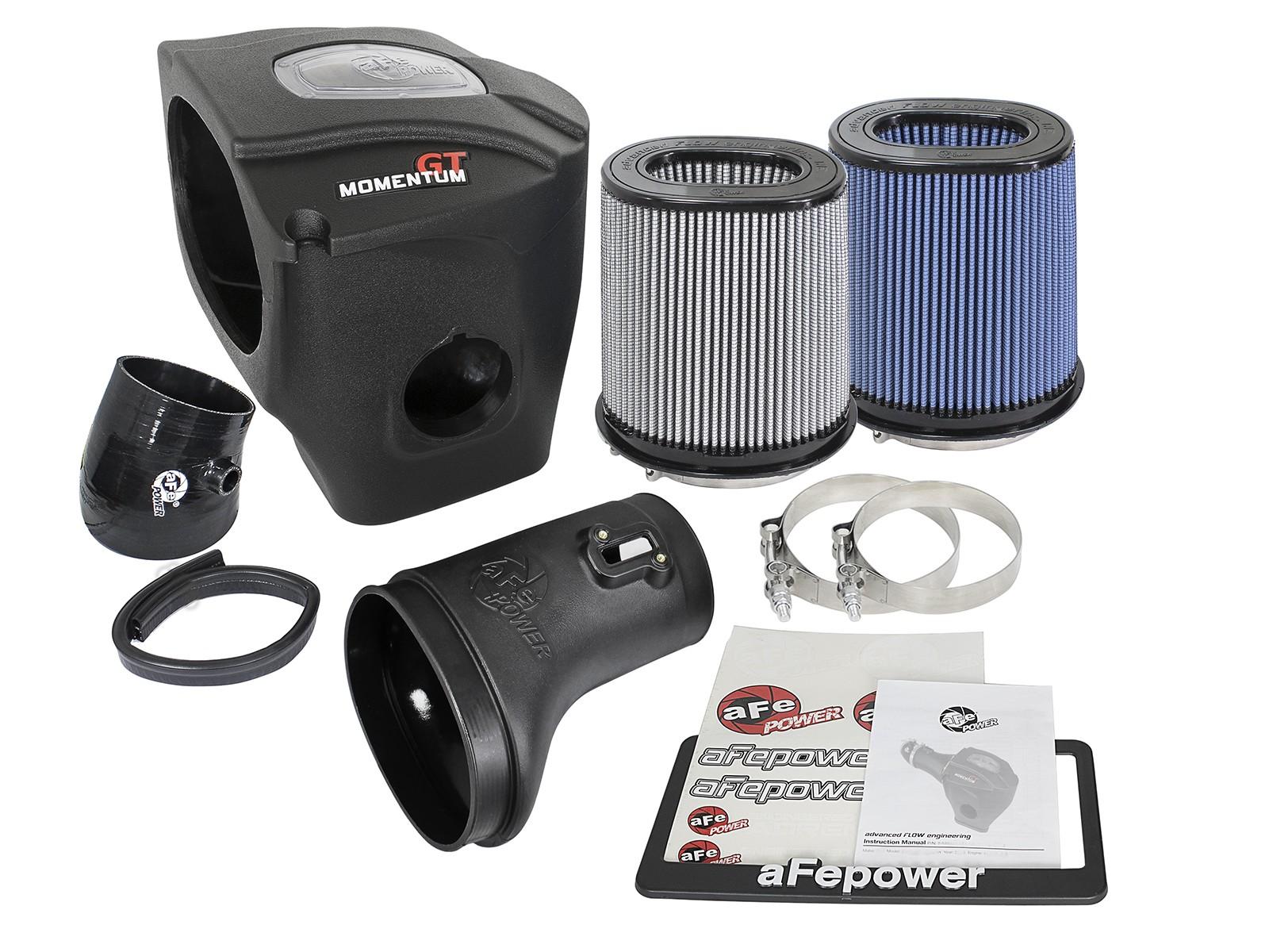AFE 52-72204 15-16 Dodge Challenger/ Charger 6.2L Hellcat Momentum GT Cold Air Intake System w/ Dual Filter Media