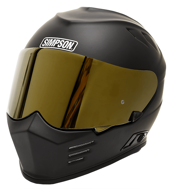 Simpson Racing Ghost Bandit Flat Black Motorcycle Helmet - X-Large - GBDXL3