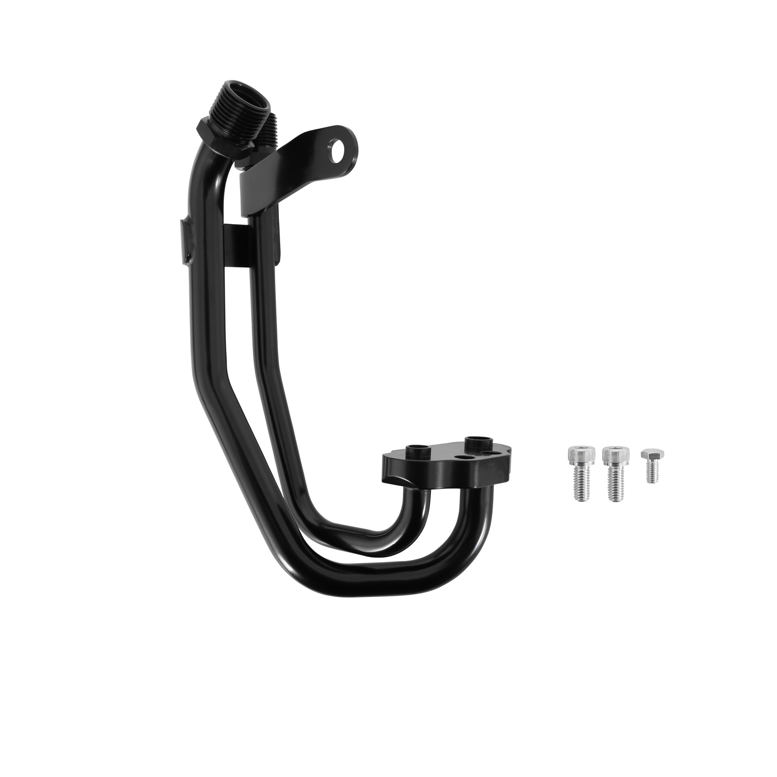 Holley Line Adapter Manifold for SD7 A/C Compressor - SBF, Driver Side Exit - 97-443