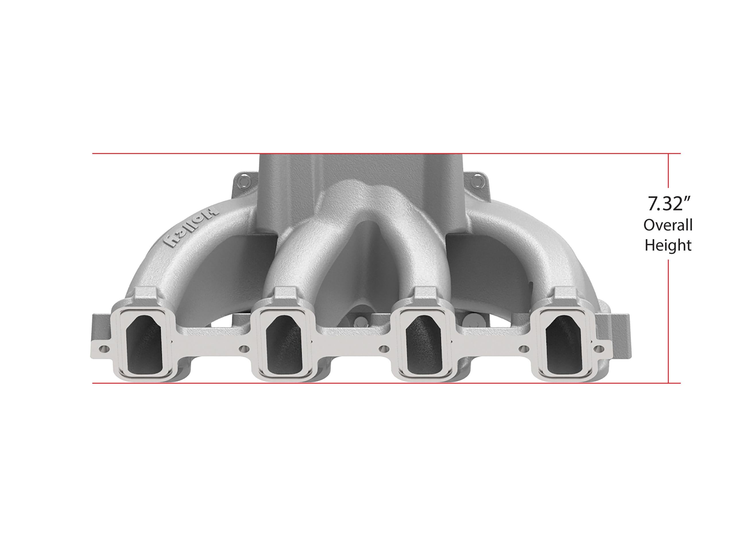 Holley Single Plane Split-Design Race Intake Manifold- GM LS1/LS2/LS6- Black.  - 300-256BK