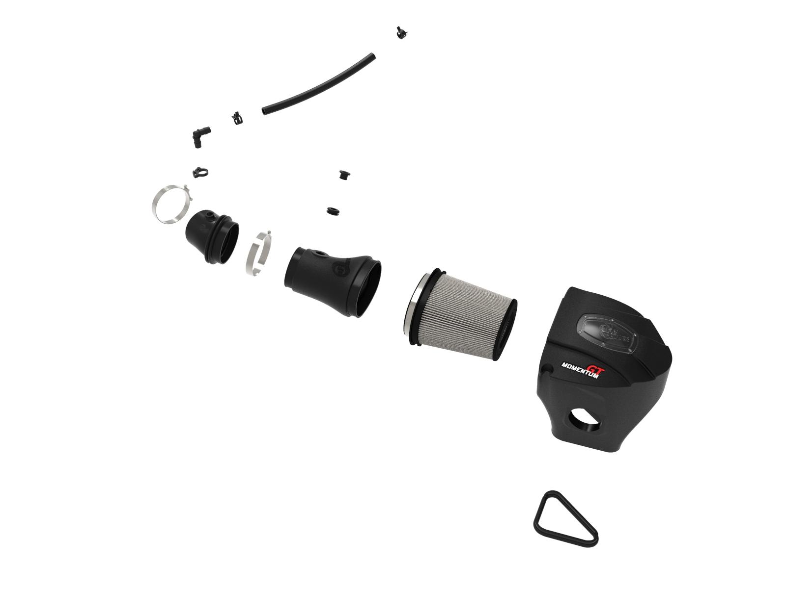 AFE Momentum GT Cold Air Intake System w/ Pro DRY S Media (Dodge Challenger/Charger SRT Hellcat 17-20 V8-6.2L (sc) HEMI) - 50-72205D