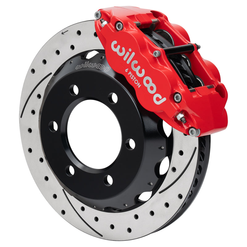 Wilwood kit front FNSL6R blazer 1971-91 12.88 rotor 6 lug SRP red